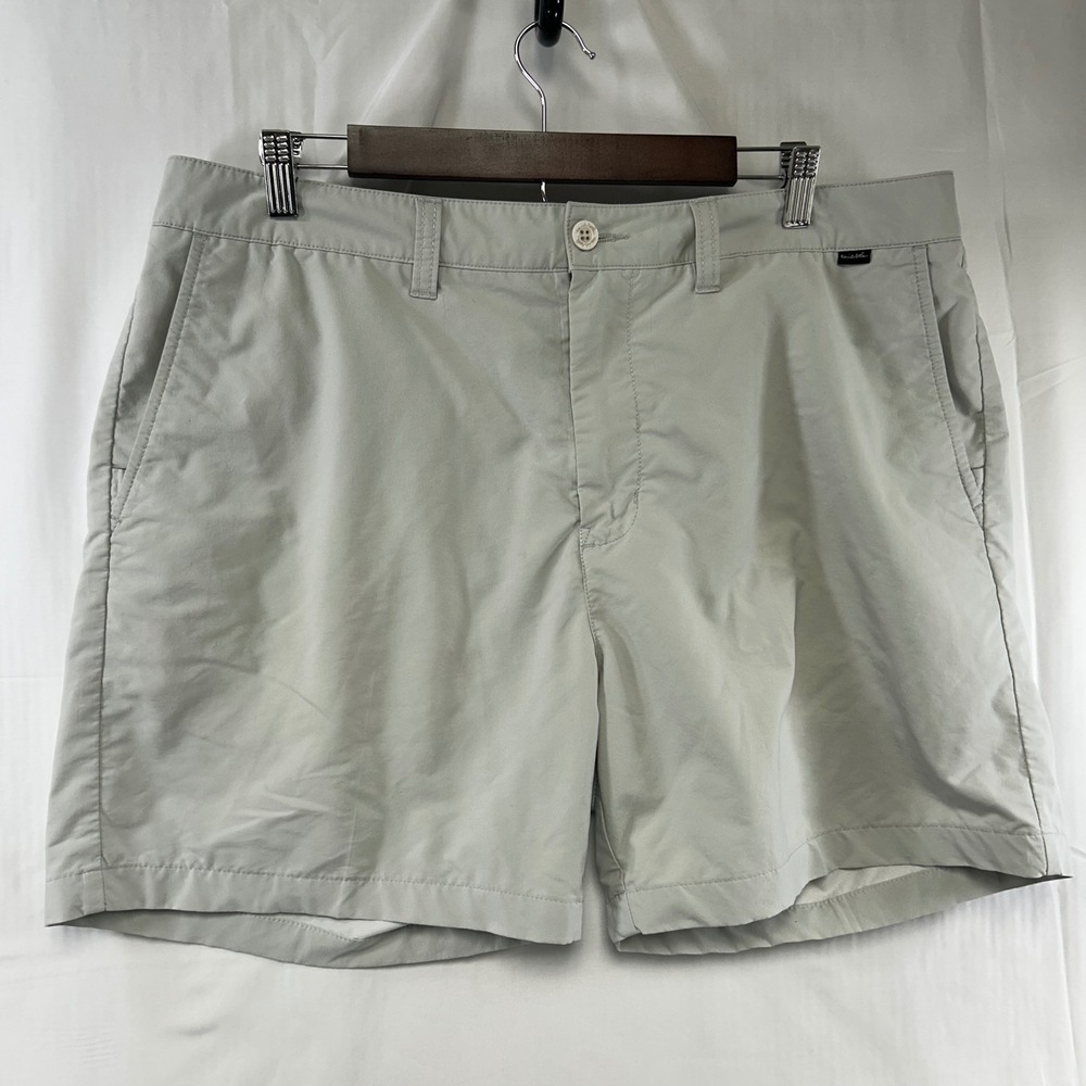 Travis Mathew Golf Shorts Mens 38 Gray Performance Stretch Chino